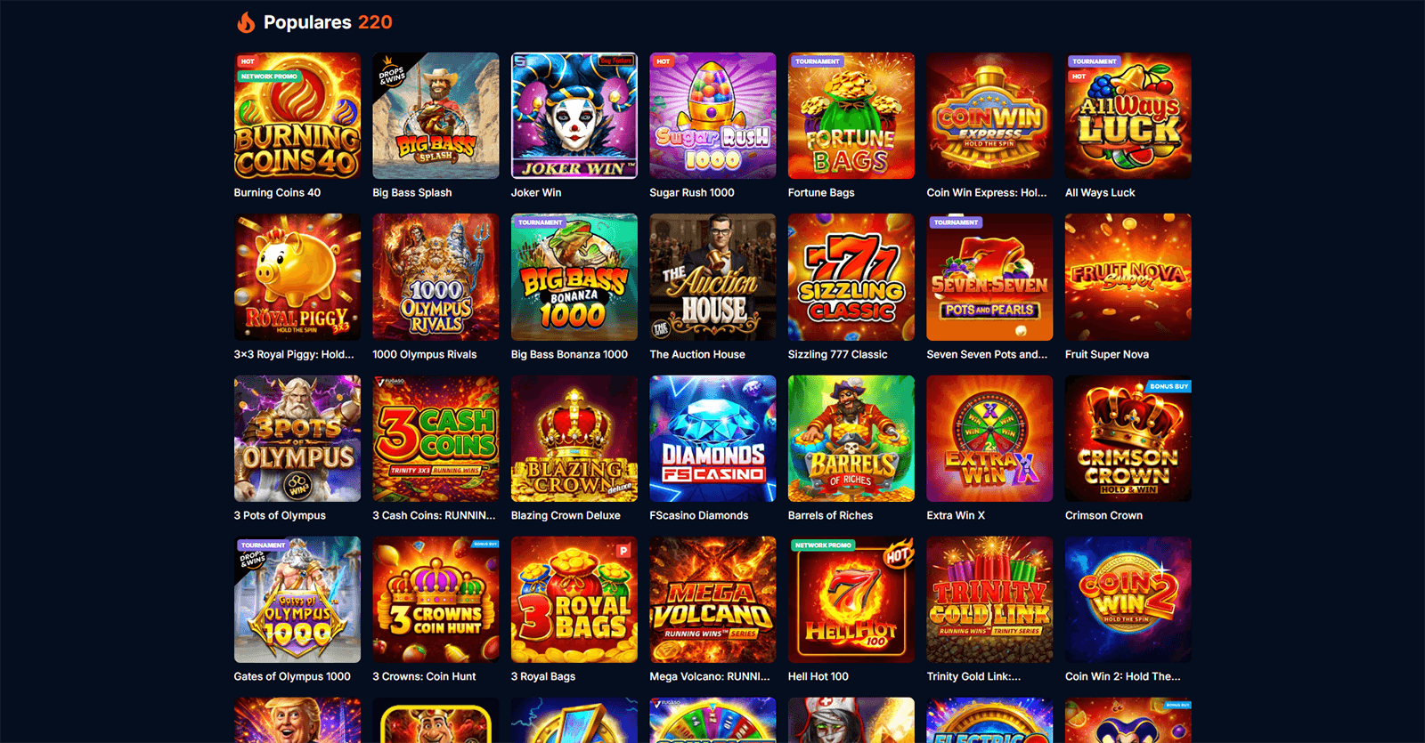 Jogos populares do FS Casino em Portugal 