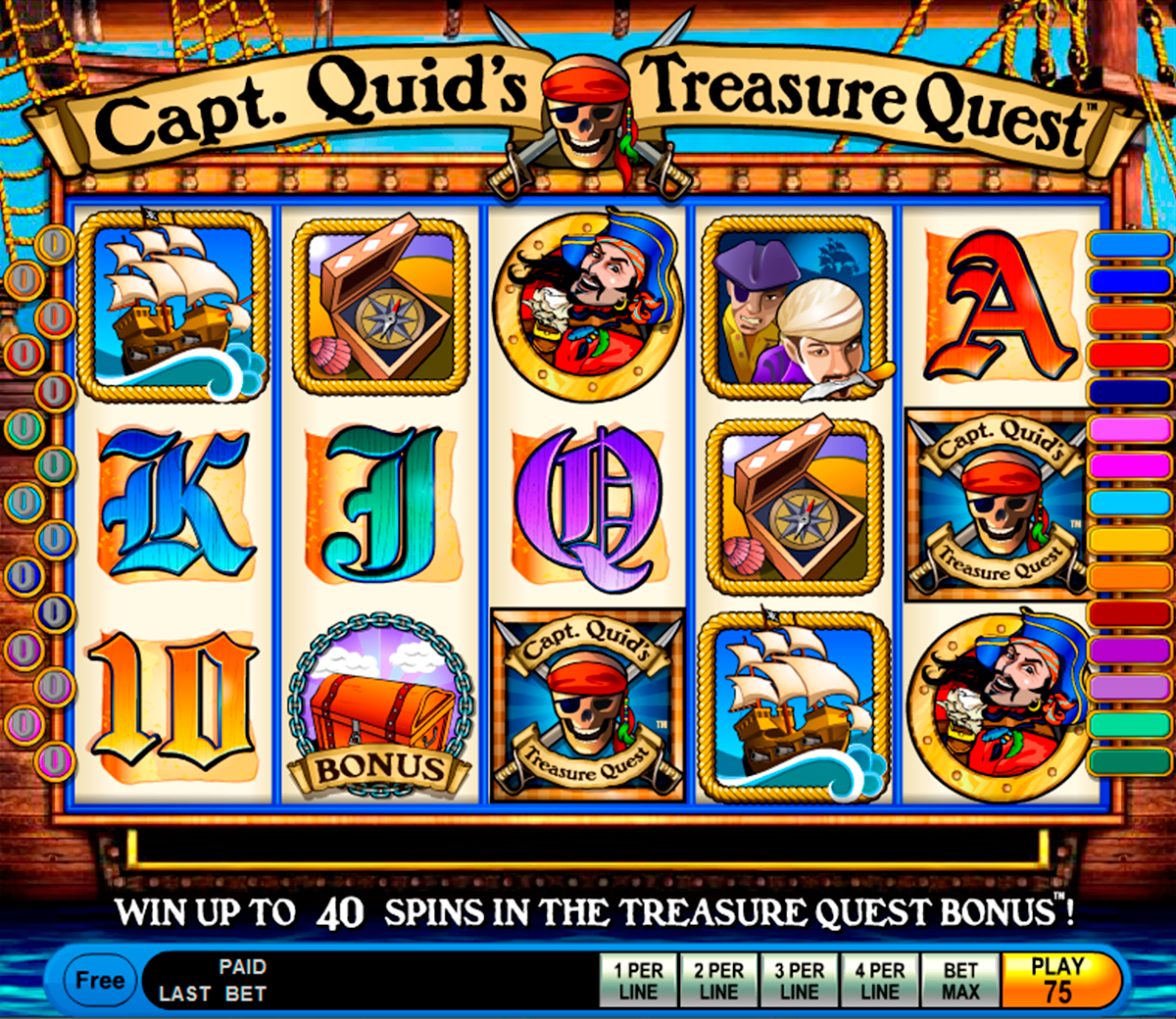 capt quids treasure quest igt