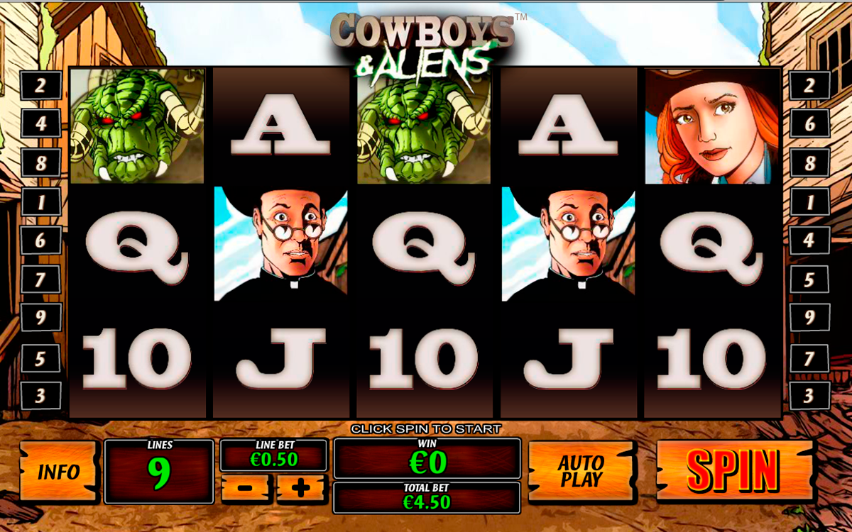 cowboys and aliens playtech