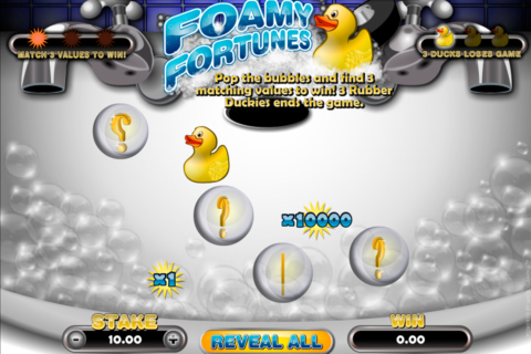 foamy fortunes microgaming
